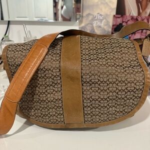 Brown coach purse